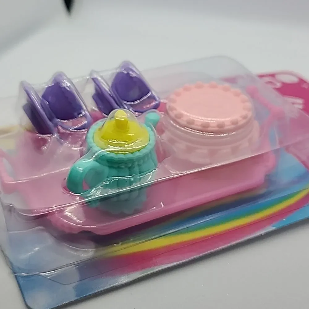 Barbie Doll Dreamtopia Princess Tea Party Accessories Cups Cake Mattel Toy Set